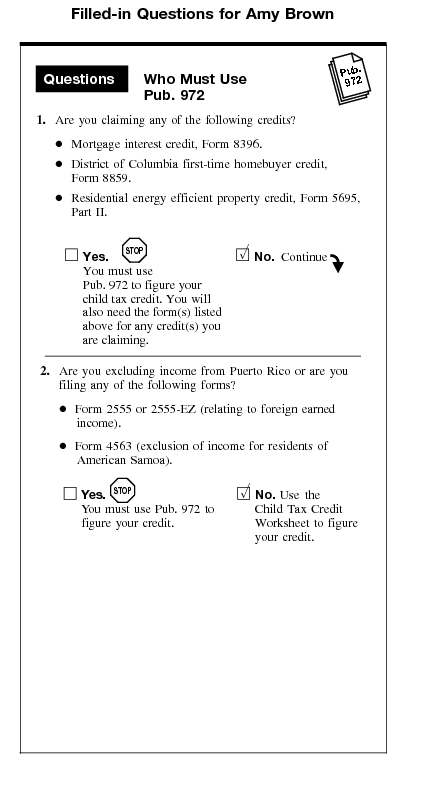 Filled-in Questions for Amy Brown